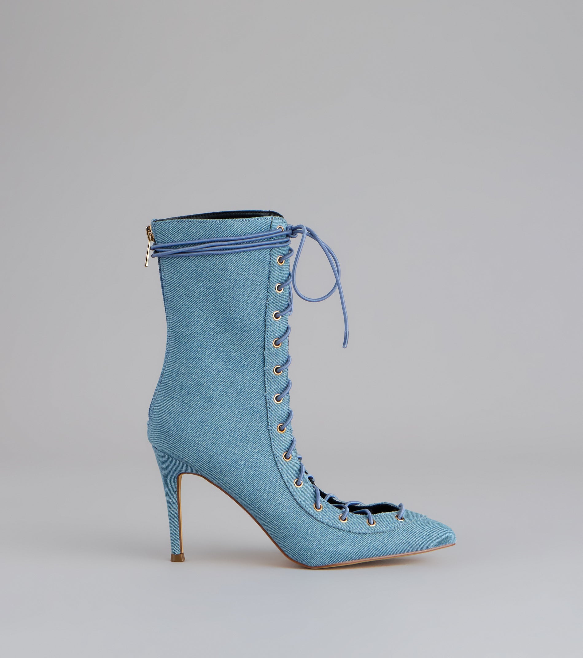 Lace It Up Stiletto Booties