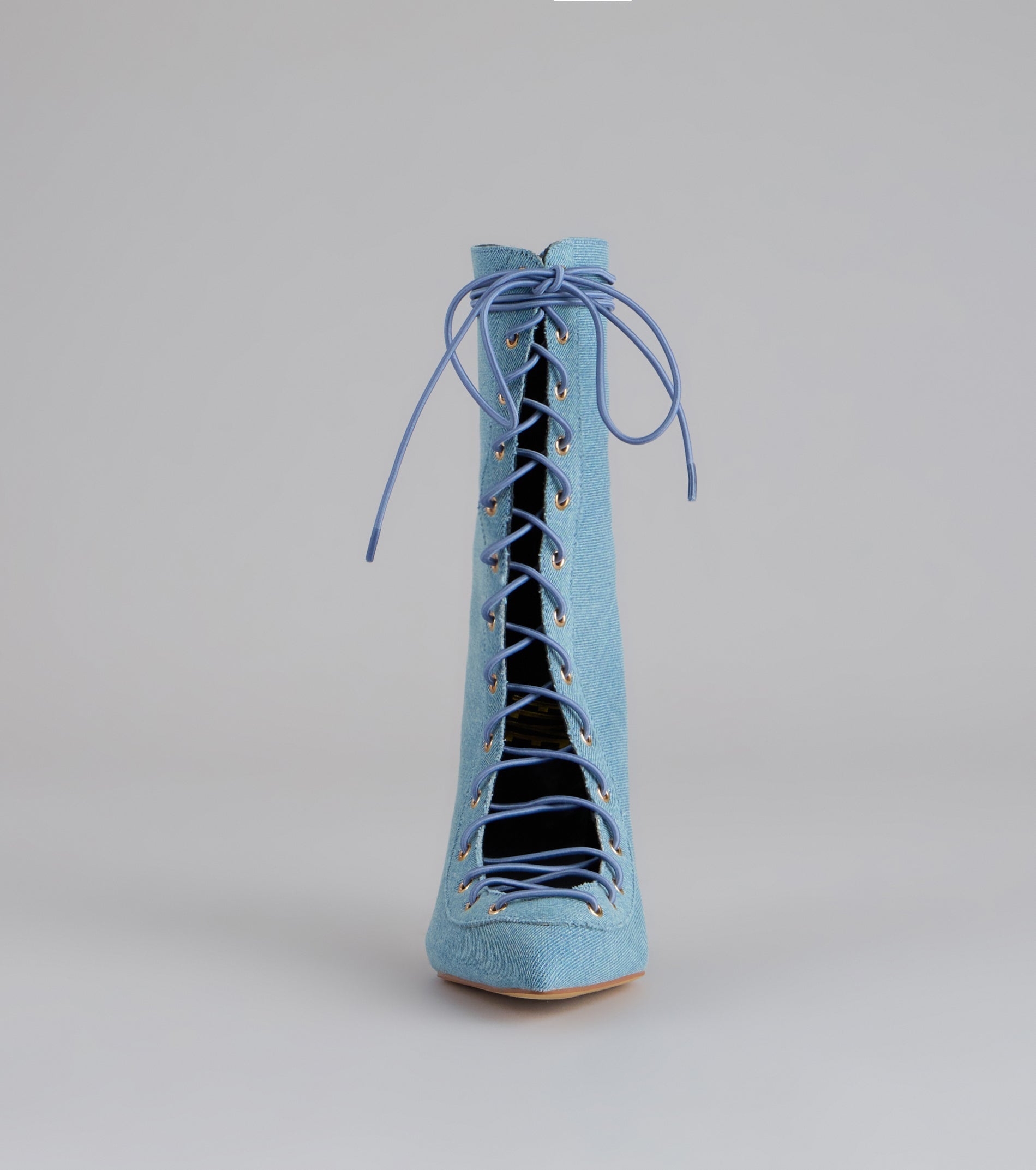 Lace It Up Stiletto Booties