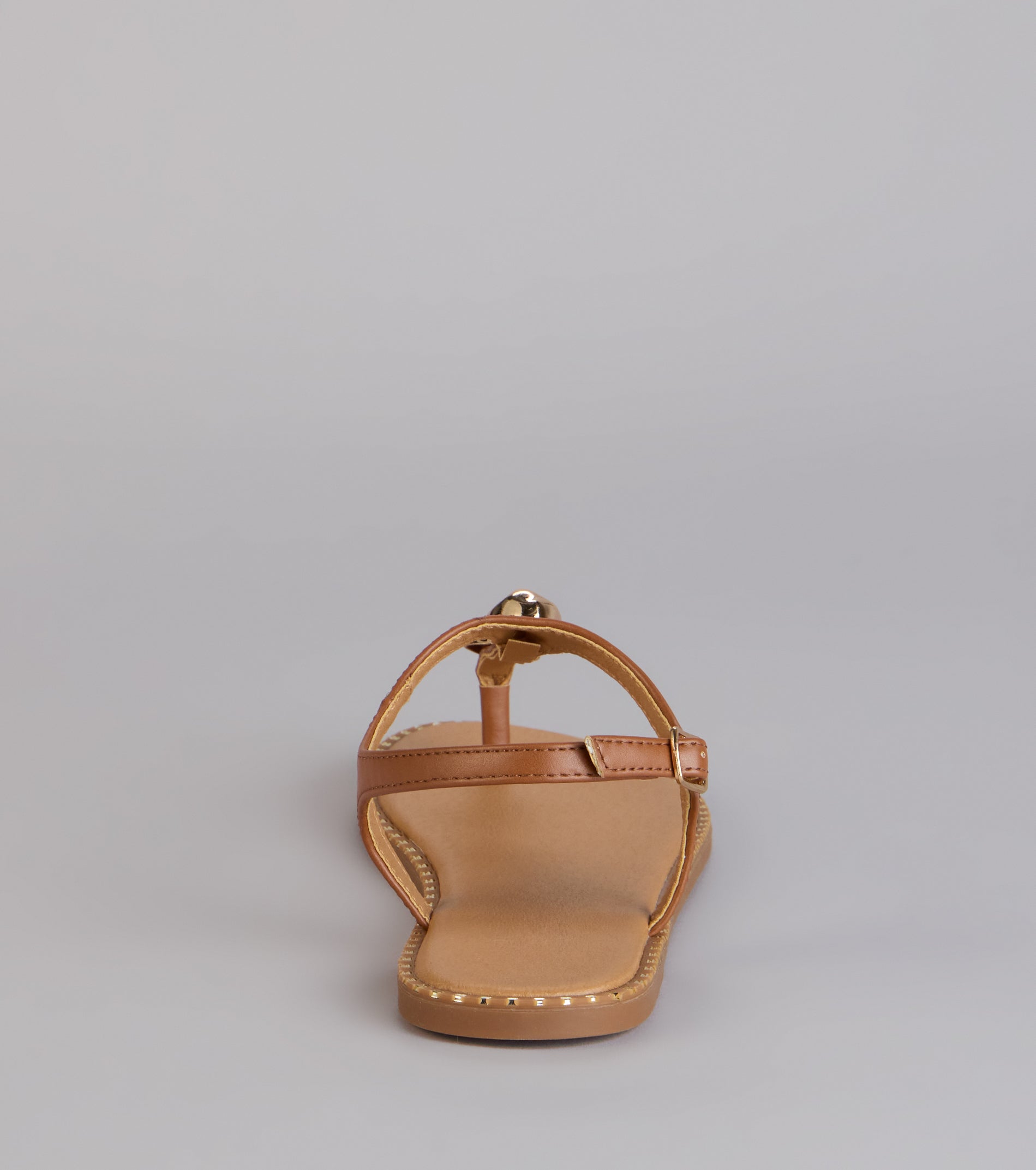 Easy Elegance Stone Beaded Thong Flat Sandals