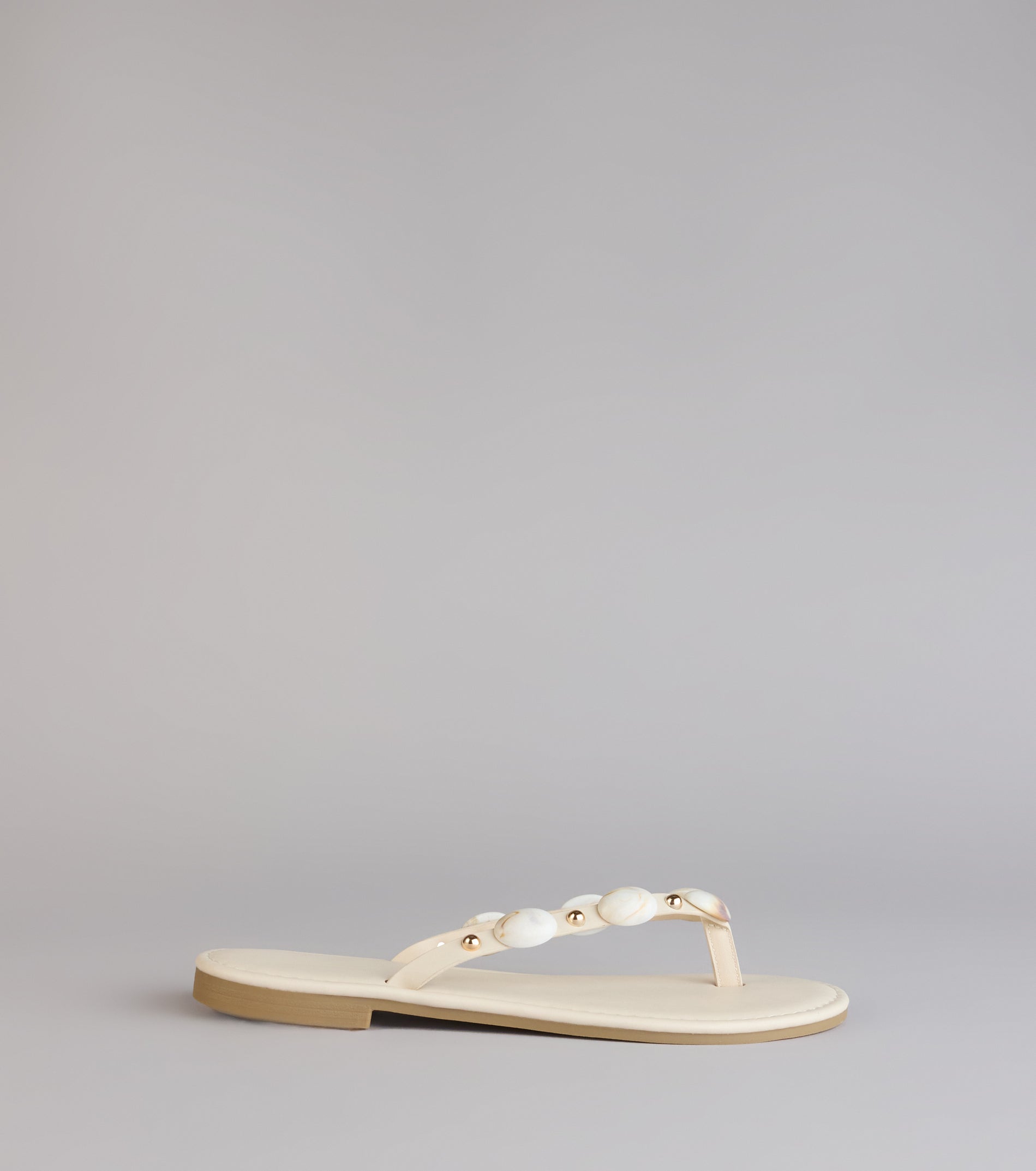 Coastal Crush Beaded Thong Sandals