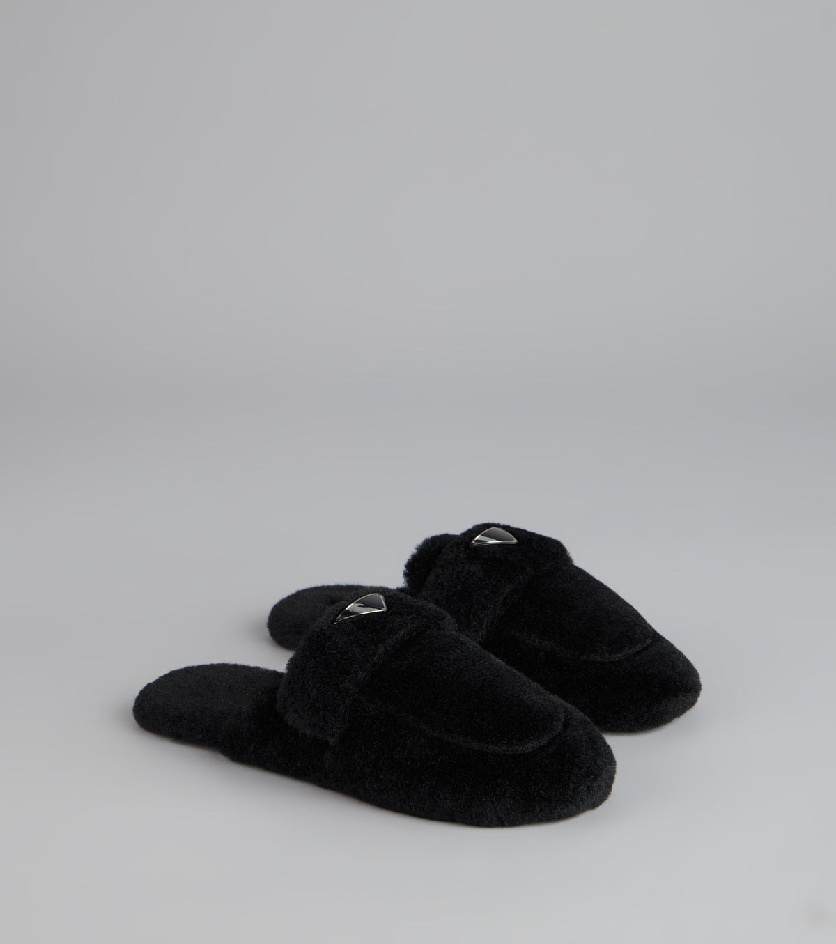 Lounge Edit Fuzzy Mule Slippers