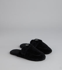 Lounge Edit Fuzzy Mule Slippers