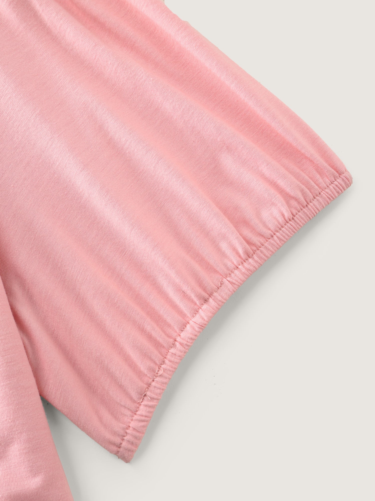 Twist Front Stretchy Waist Flared Blouse