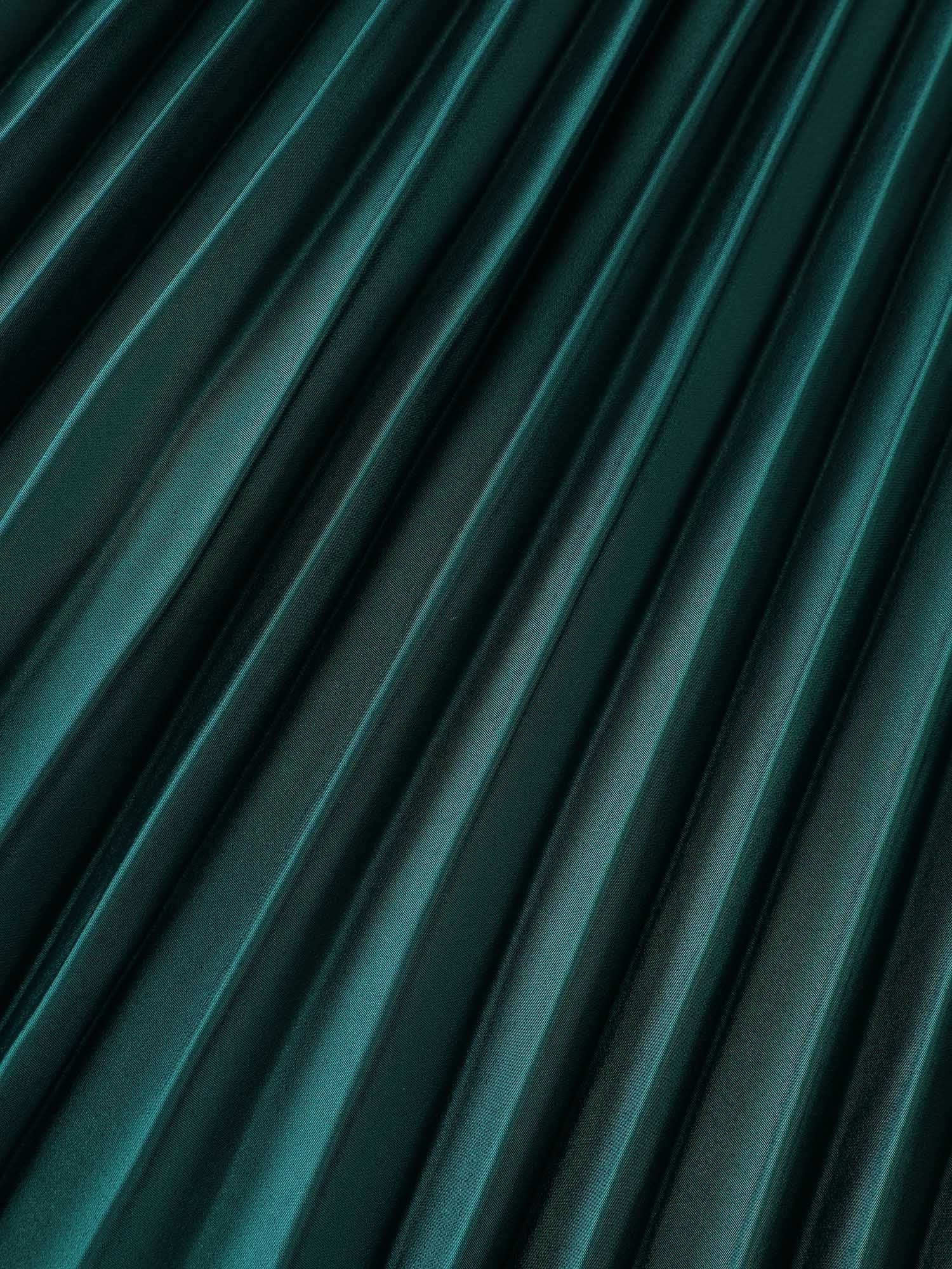 Layered Pleated Skirt Sleeveless Maxi Dress