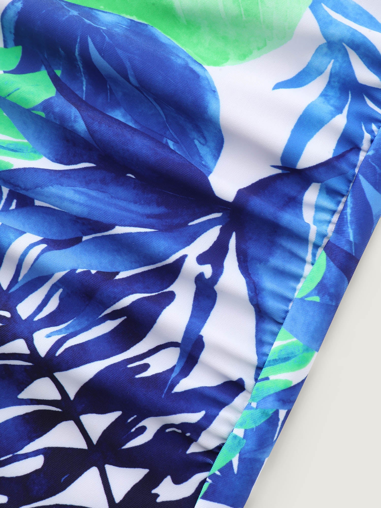Tropical Floral Print One-Piece Swim