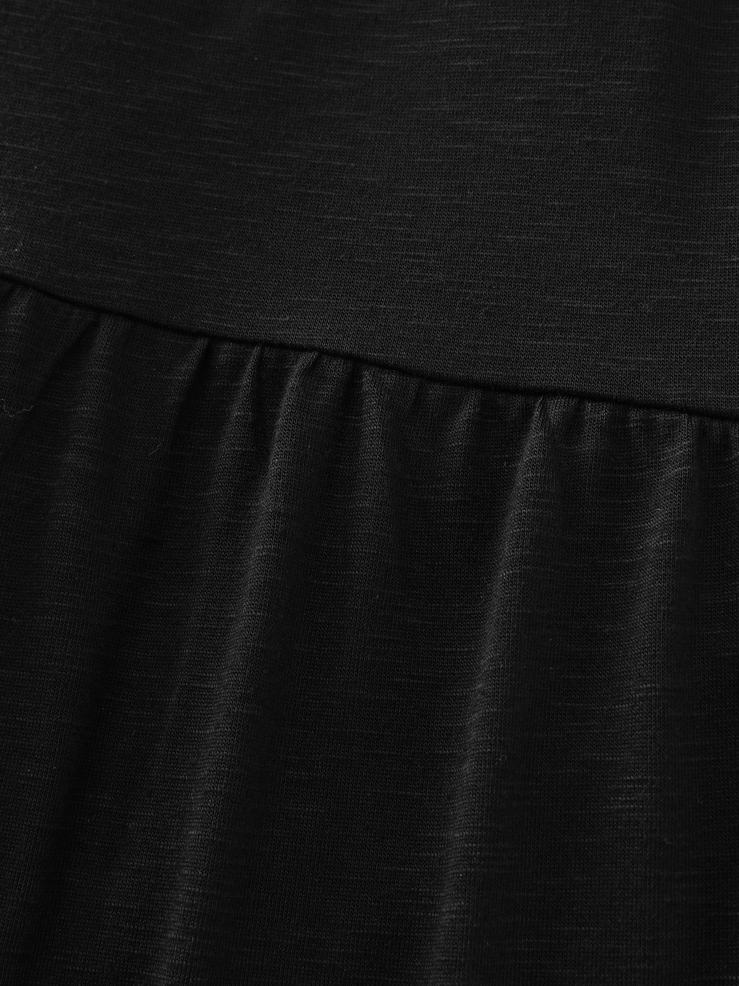 Pleated Wide-Straps Plain Midi Dress