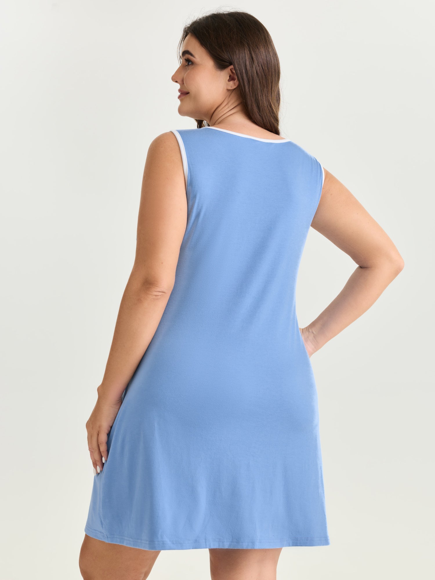 Supersoft Color Contrast Lounge Dress