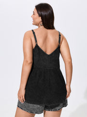Cotton Washed Waffle Knit Tank Top