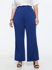 Stretchy Solid Pull-On Pants