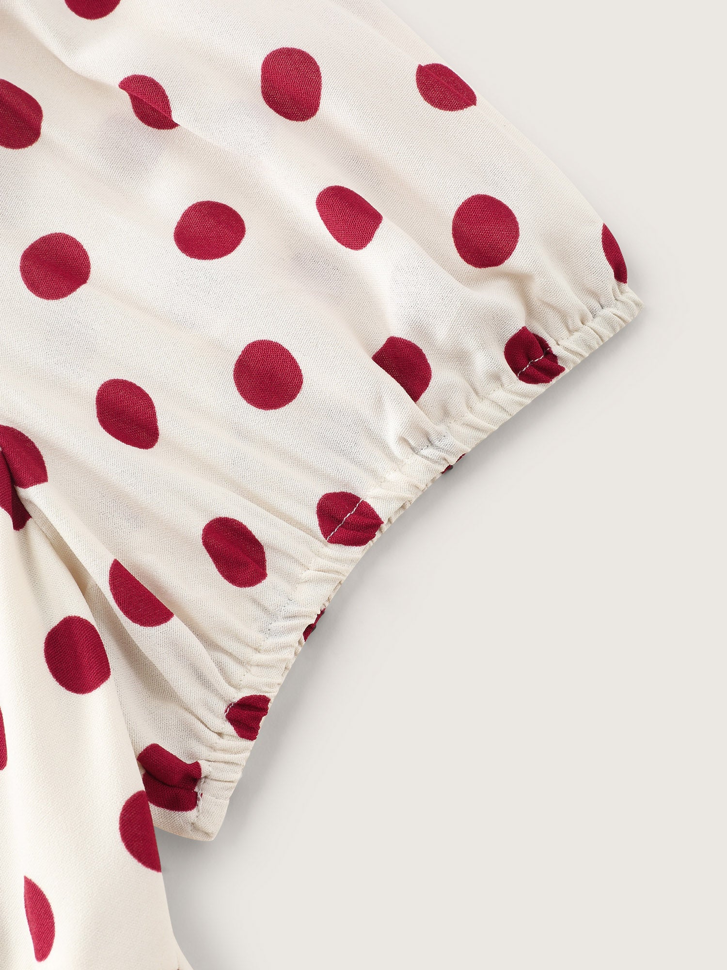 Polka Dots Waist-Tie Jumpsuit