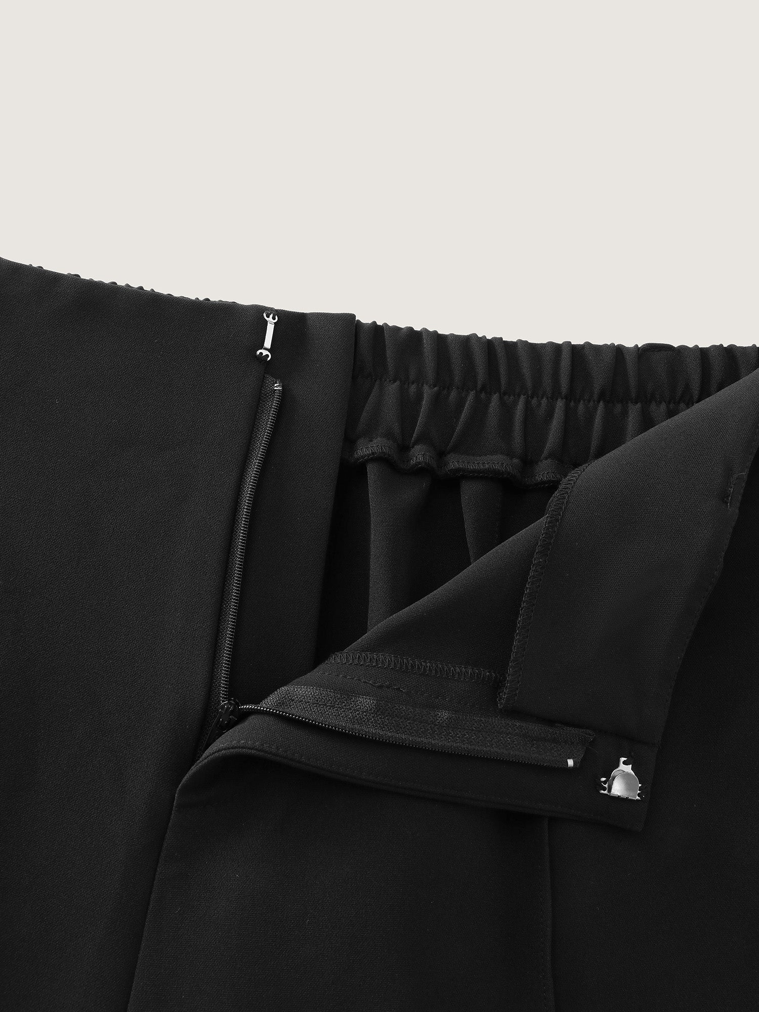 Stretchy Waist Straight Leg Pants