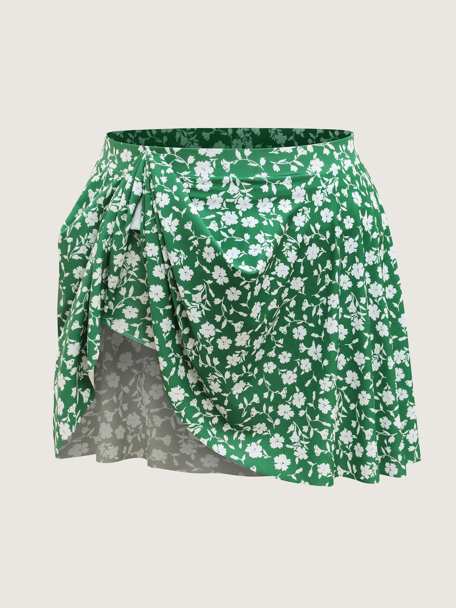 Ditsy Floral Print Flowy Swim Skirt