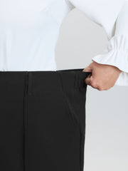 Stretchy Waist Straight Leg Pants