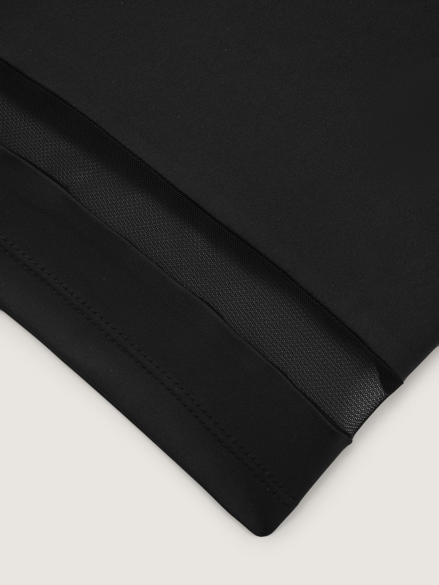 Mid-Rise Sheer Mesh Panel Leggings