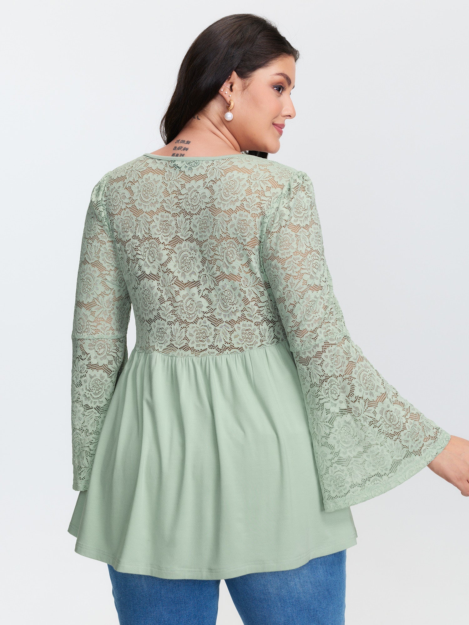 Tunic Waist-Tie Flowy Knit Top