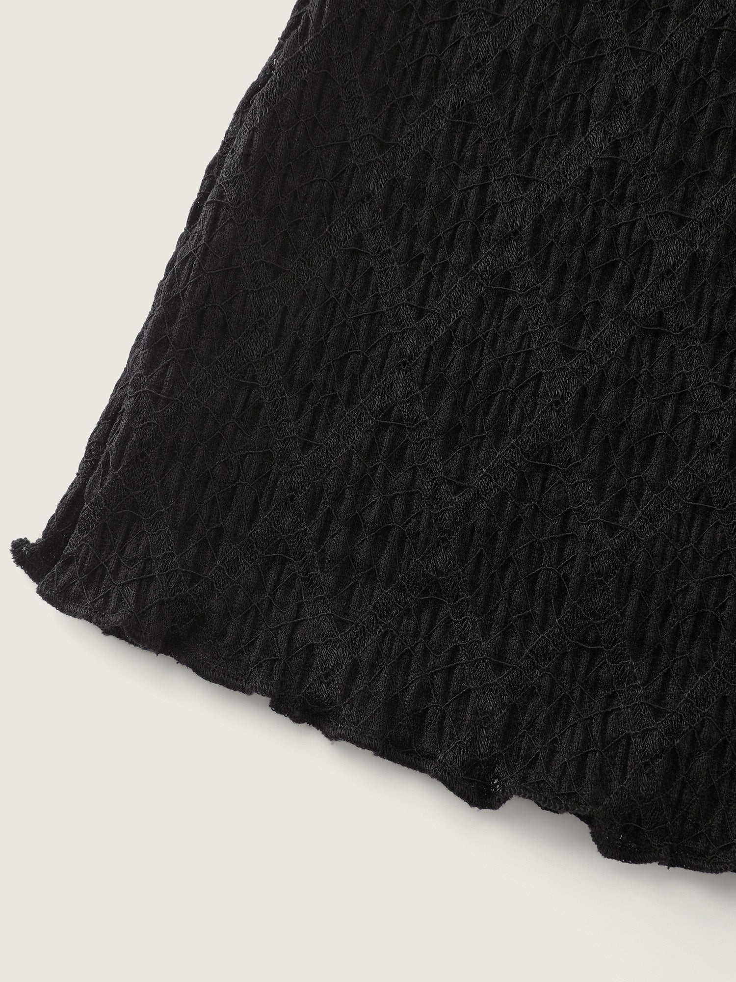 Textured Hollowed-Out Tank Top