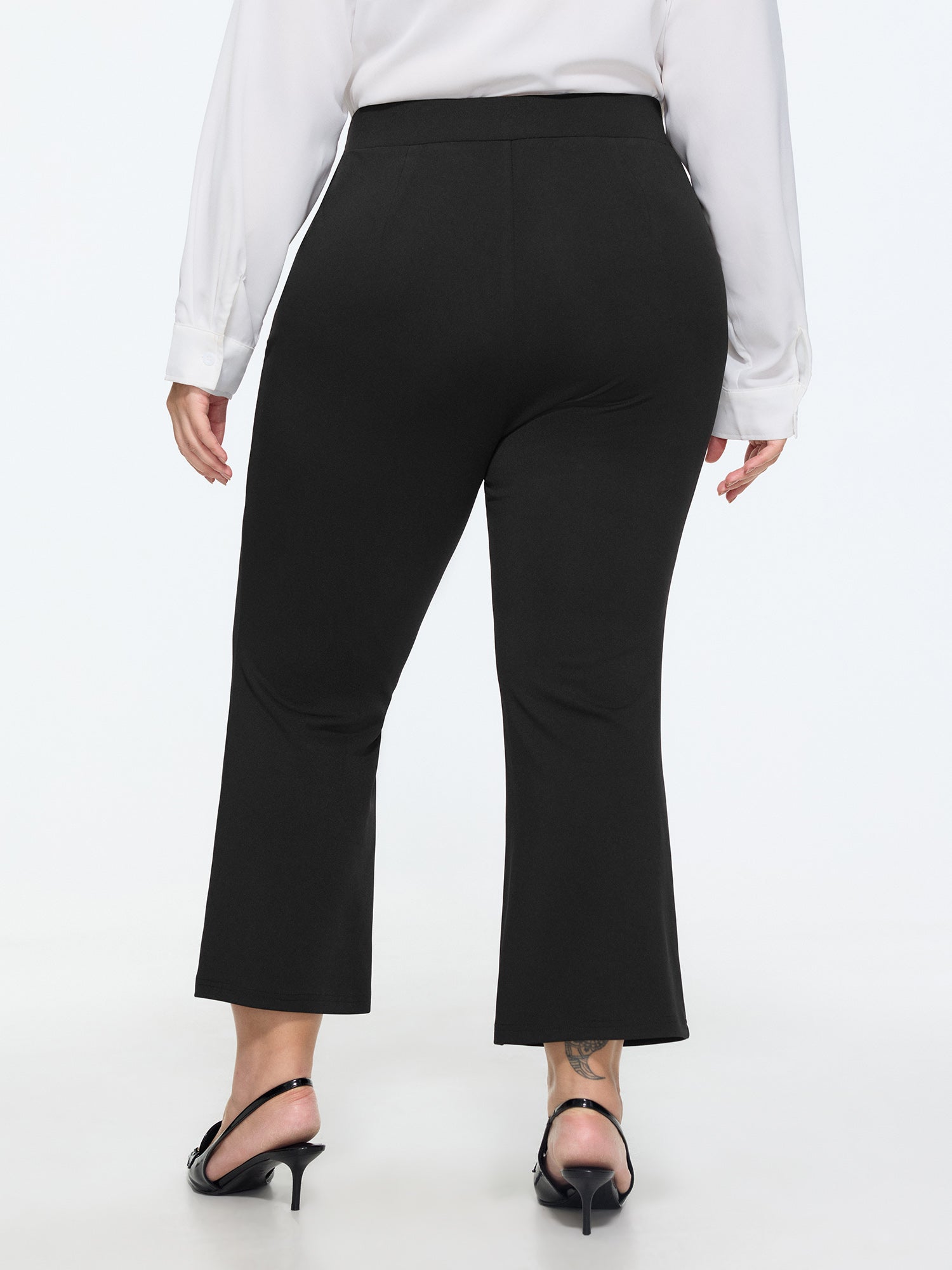 Stretchy Curvy-Fit Plain Pants