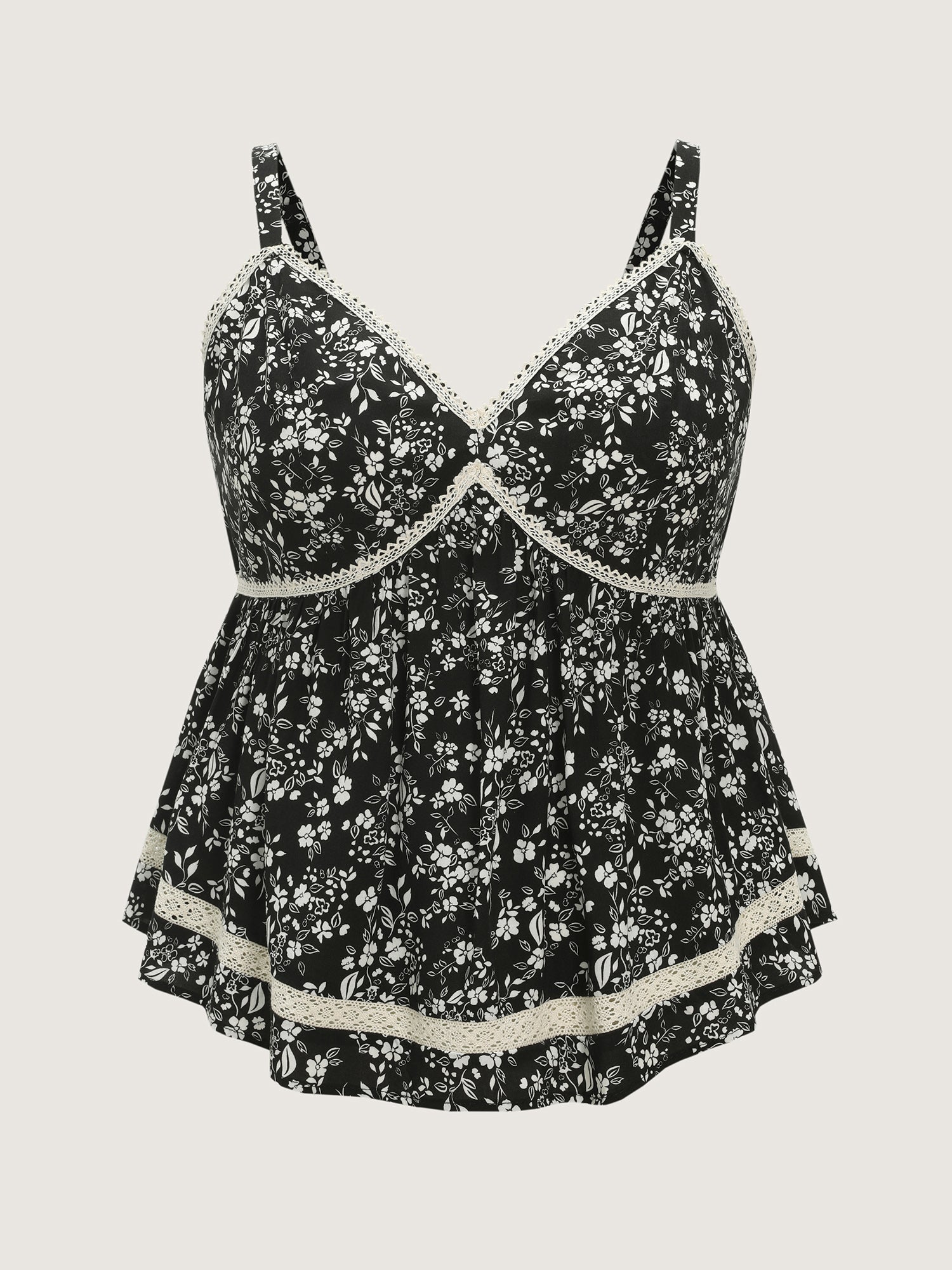 Supersoft Floral Print Flowy Tank Top