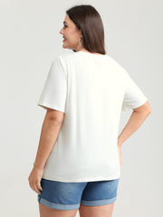 Serenity Pure Cotton Round Neck T-Shirt