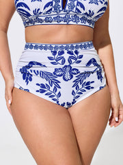 Sheer Pants Two-Piece Tropical Swim Bottoms