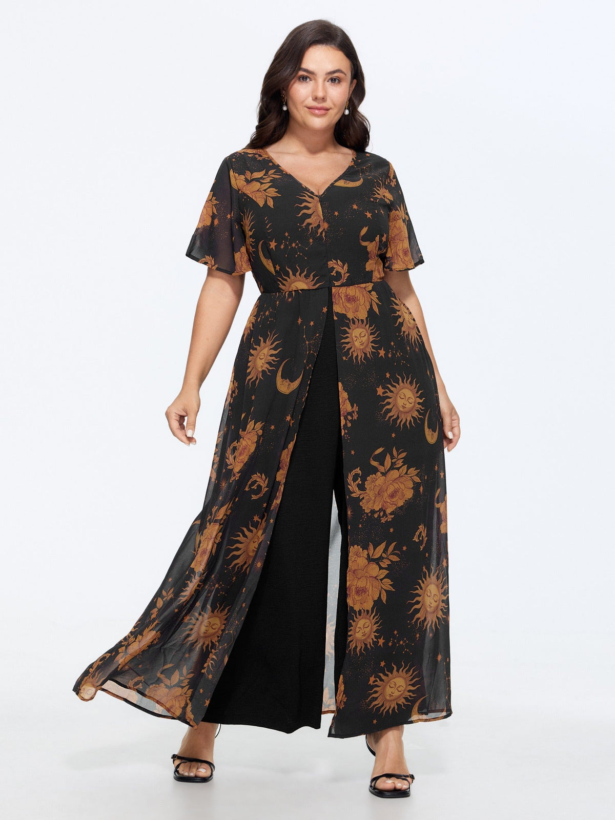 Hidden Zipper Layered Pockets Jumpsuit