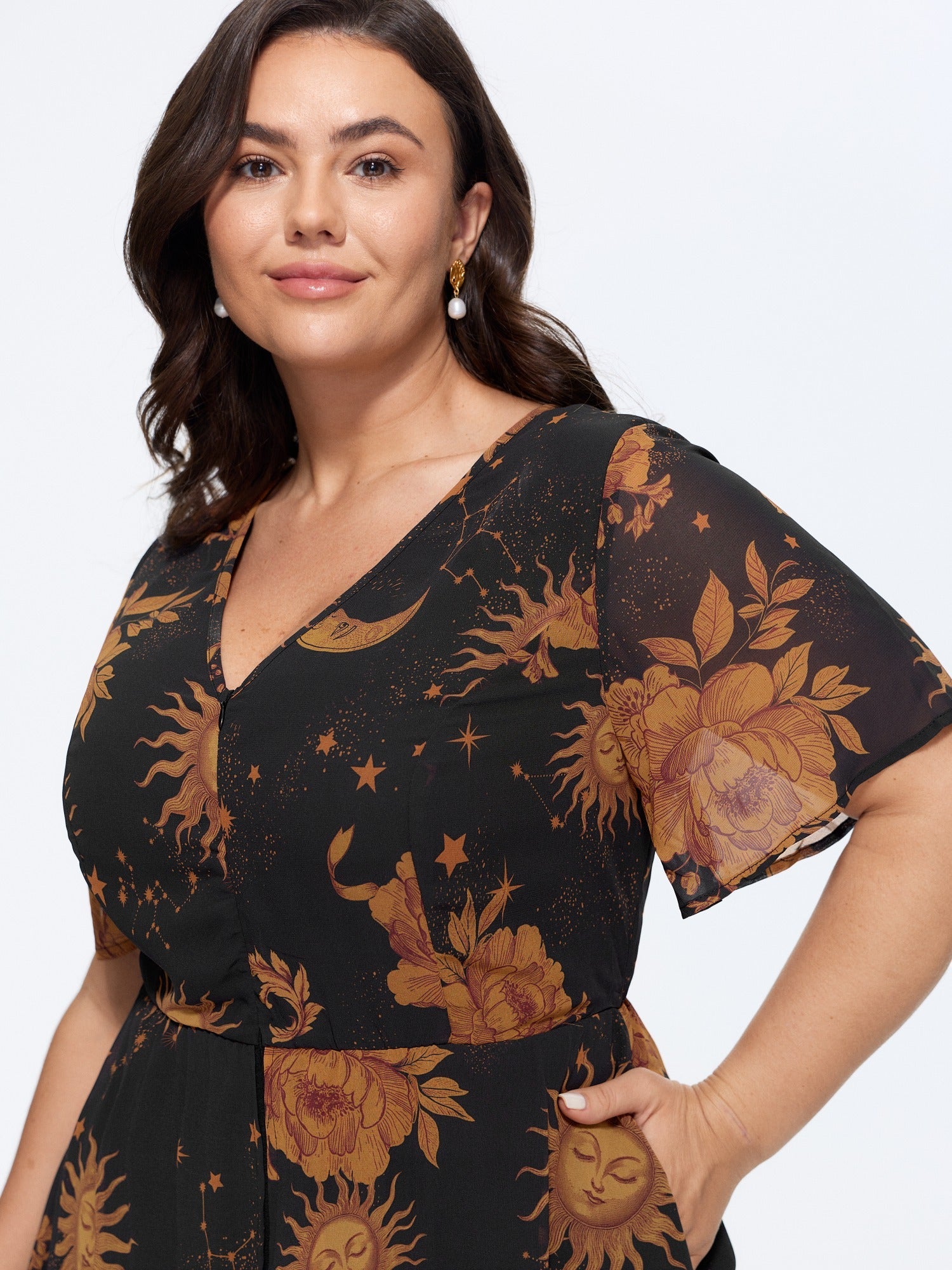 Hidden Zipper Layered Pockets Jumpsuit