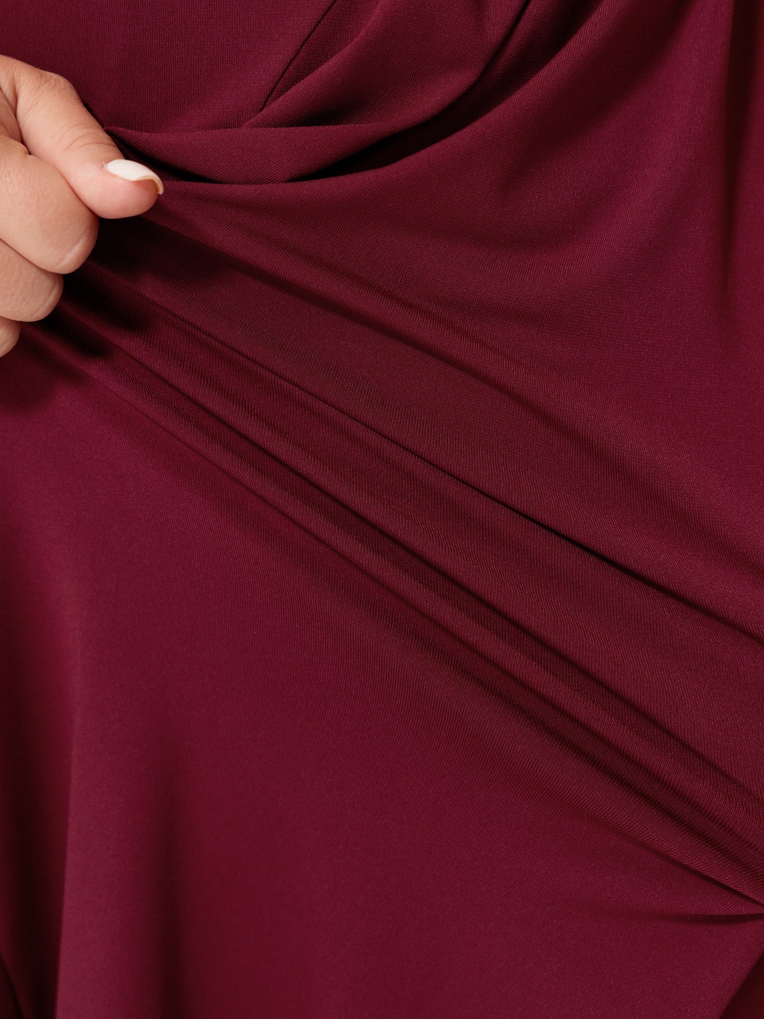 Stretchy Solid Side Ruched Sleeveless Midi Dress