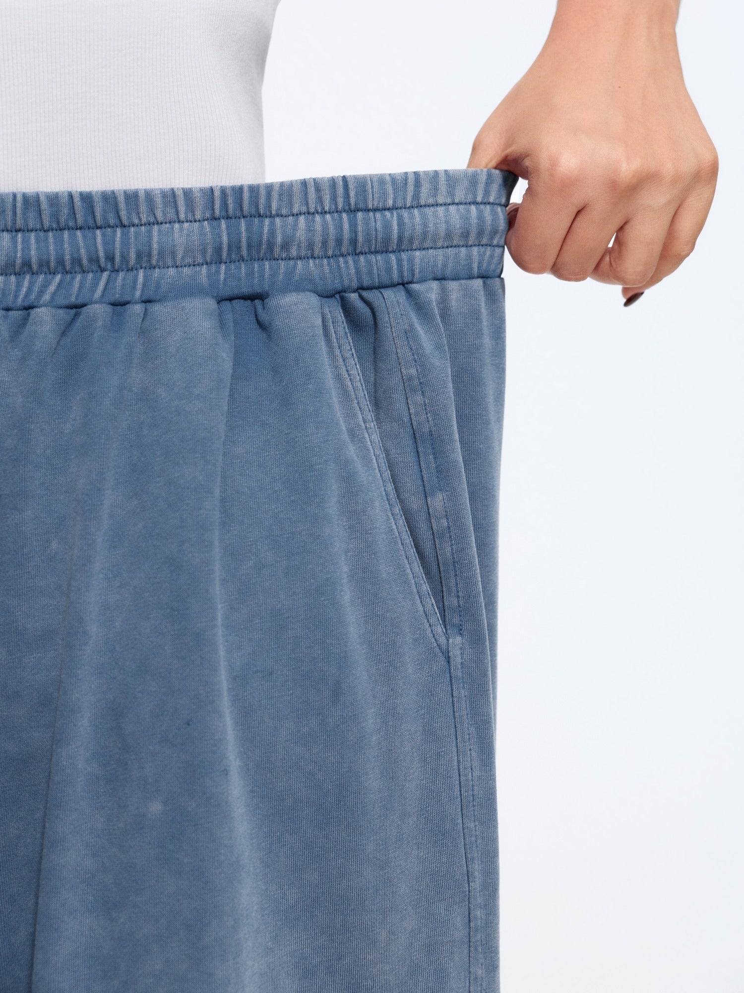 Washed Cargo Pocket Drawstring Jogger Pants