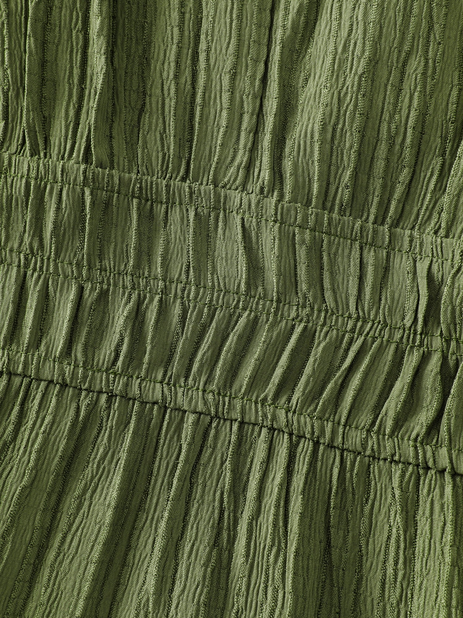 Textured Shirred Waist Tiered Mini Dress
