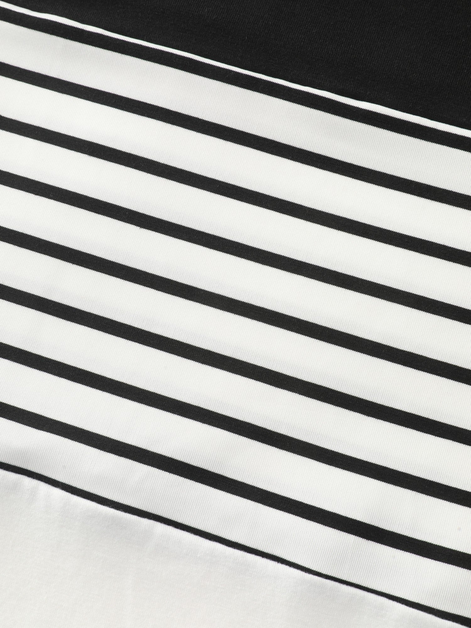 Supersoft Stretchy Striped Color Contrast T-Shirt