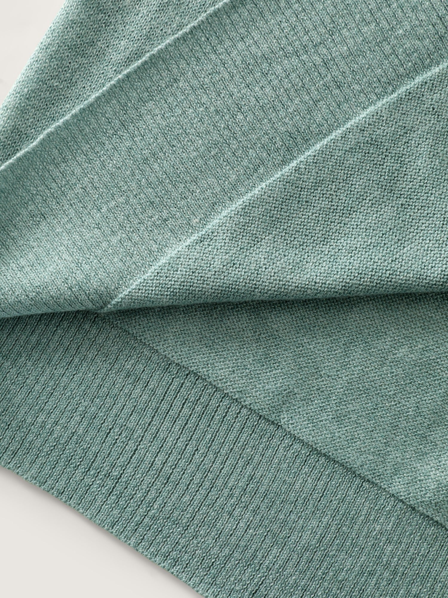 Heather Crew Neck 3/4 Sleeve Knit Cardigan
