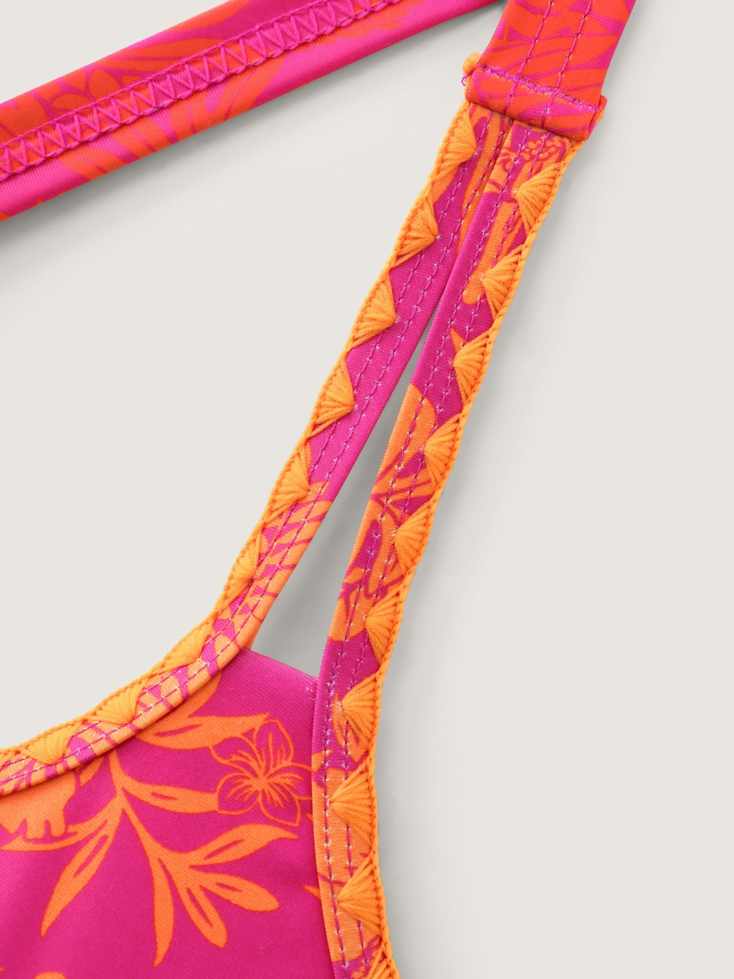 Floral Print Embroidered Swim Dress
