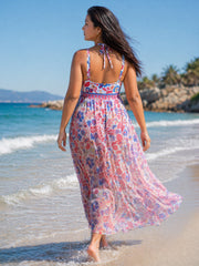 Two-Piece Tummy-Control Sarong Swimsuit