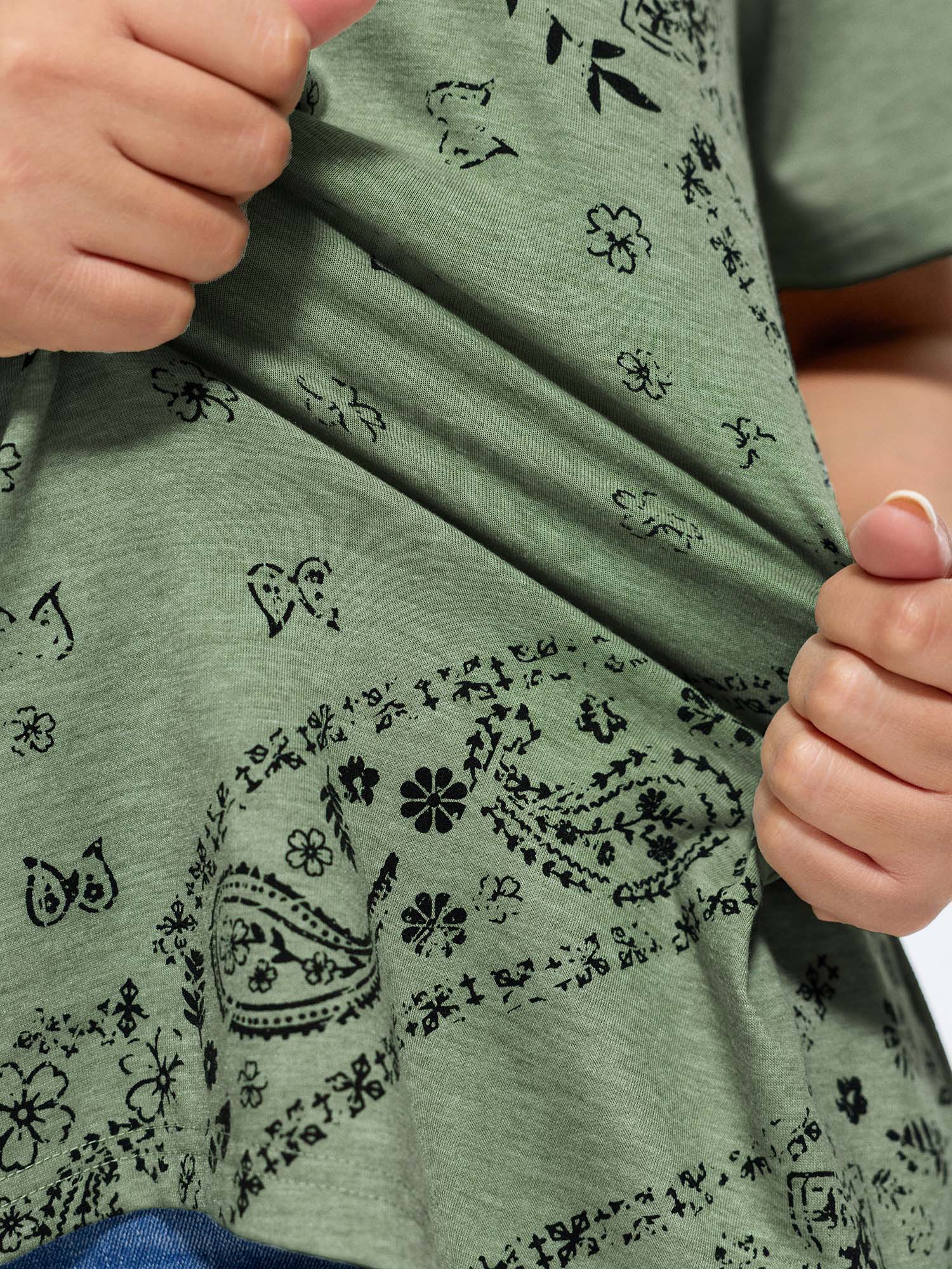 Supersoft Stretchy Arc Hem T-Shirt