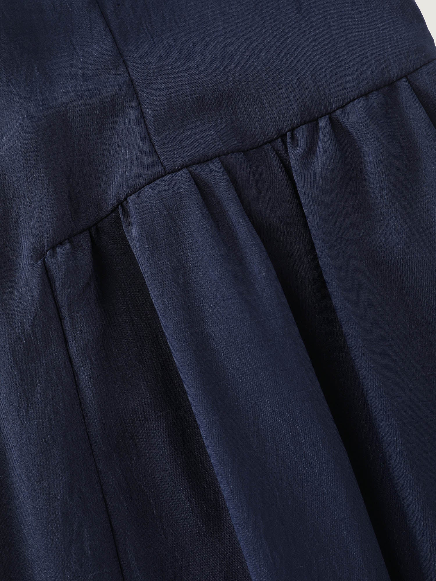 Pleated Side Skirt Sculpted Cami Maxi Dress
