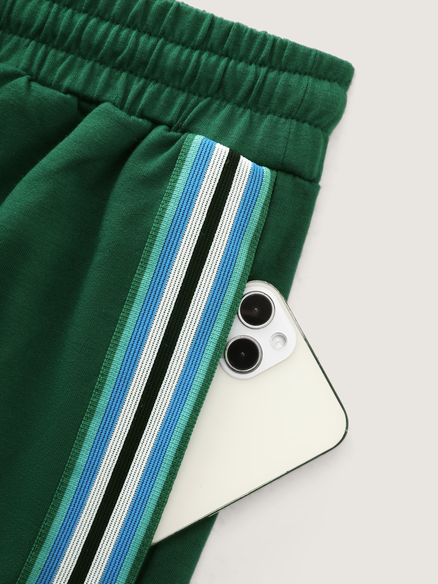 Side Striped Stretchy Waist Track Pants