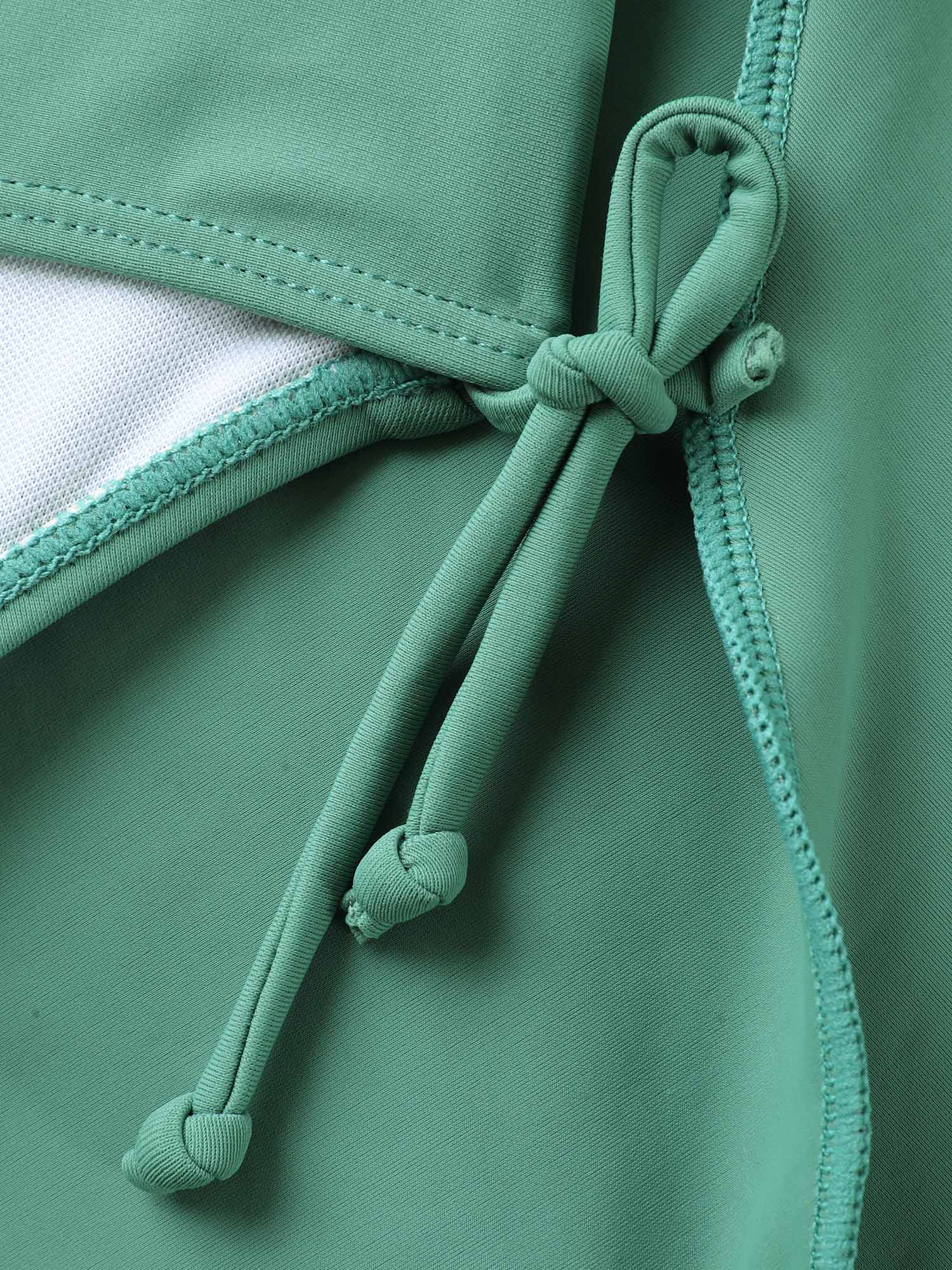 Anti Float Tie Metal Detail Swim Dress