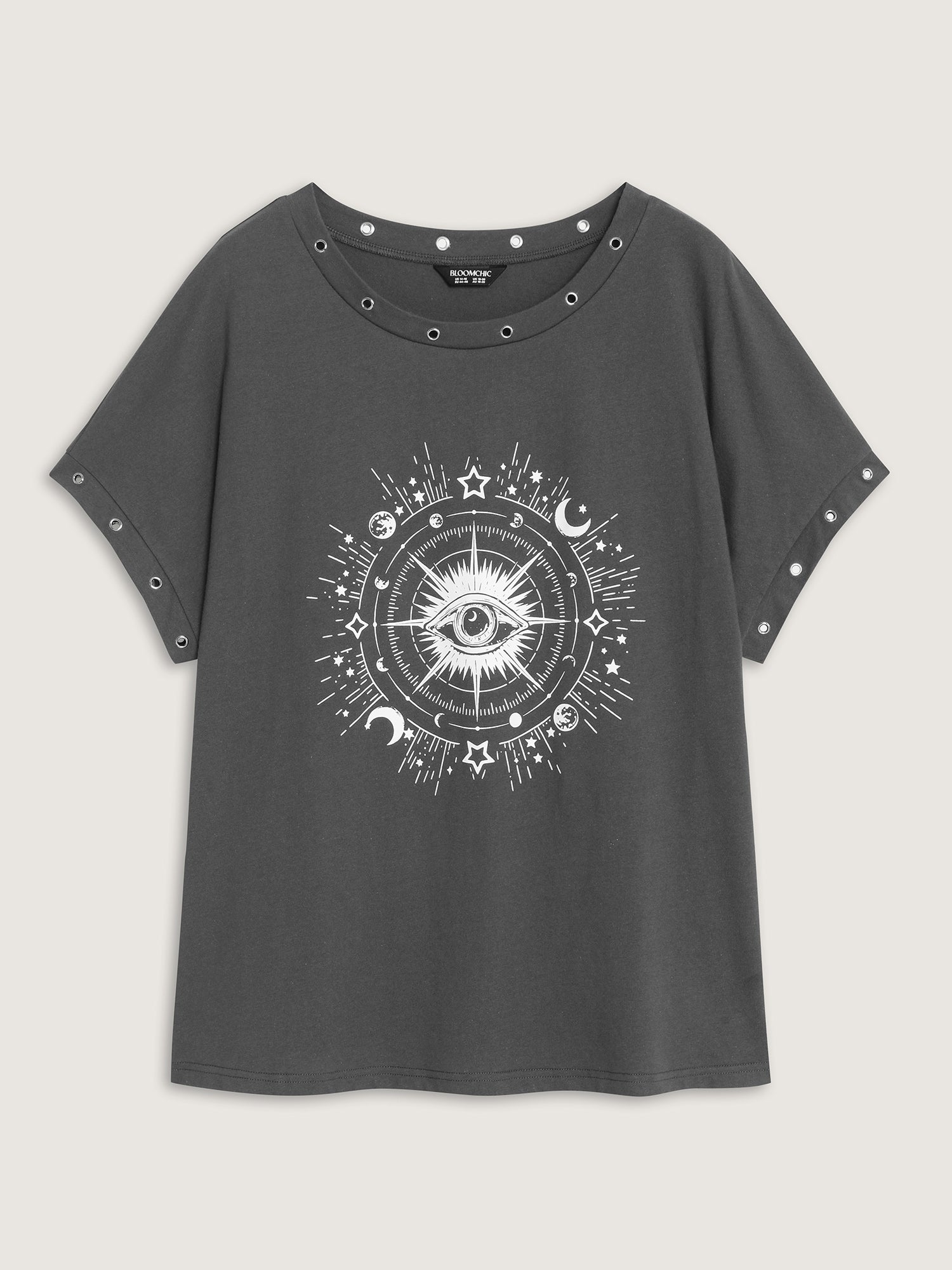 Cotton Astrological Print Relaxed-Fit T-Shirt