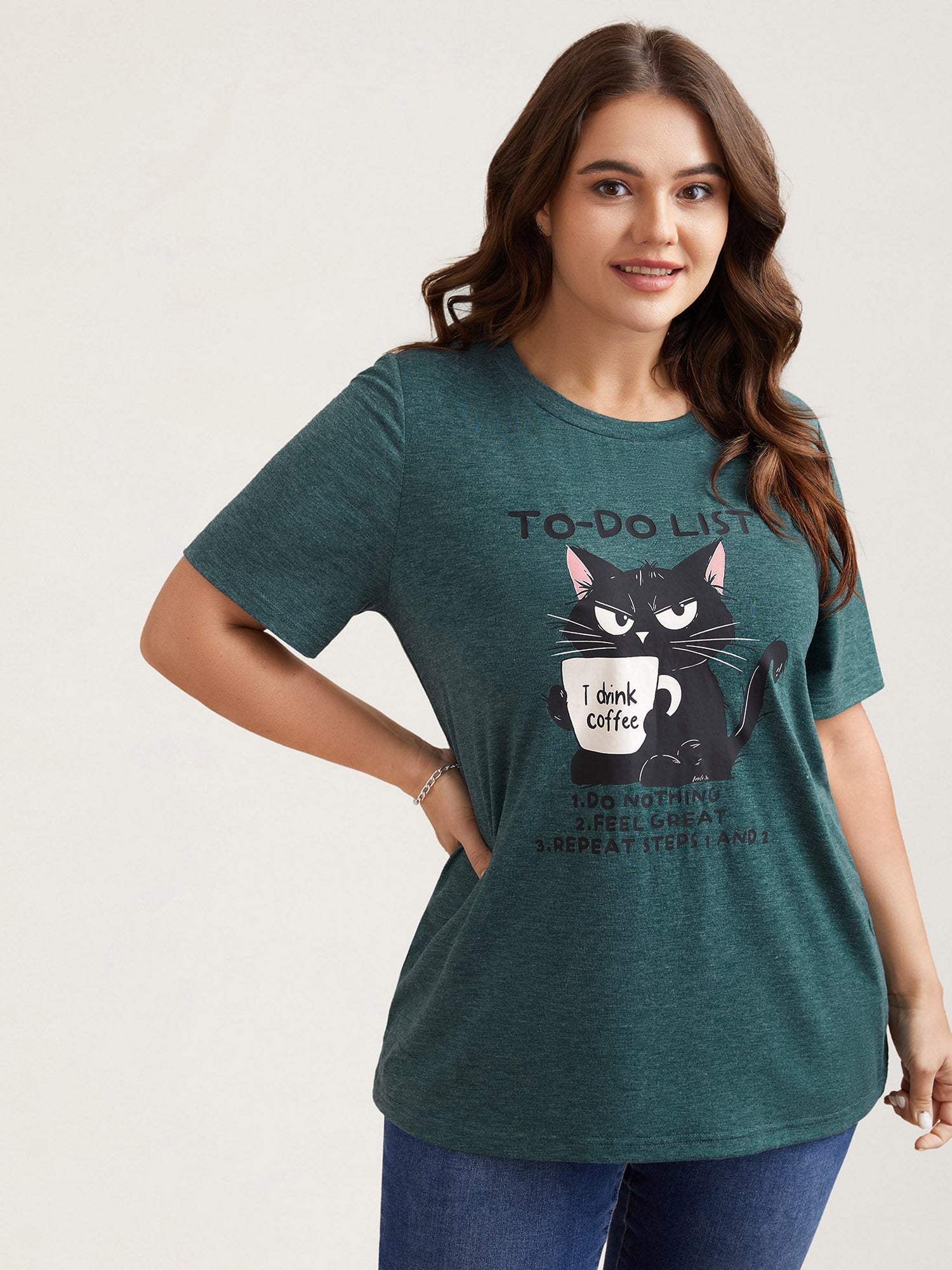 Cat To-Do List Heathered T-Shirt