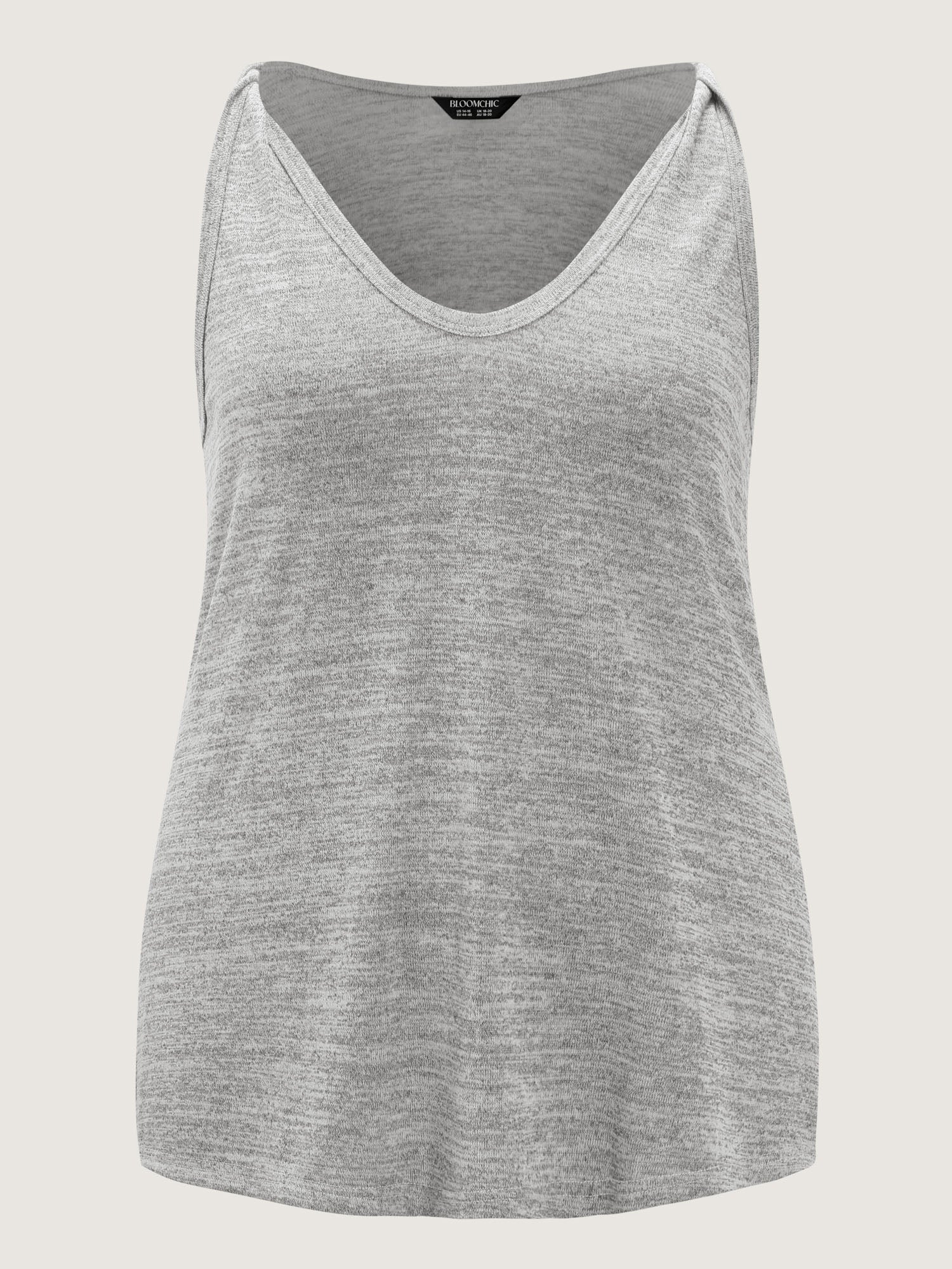 Supersoft Heather V-Neck Relaxed-Fit Tank Top