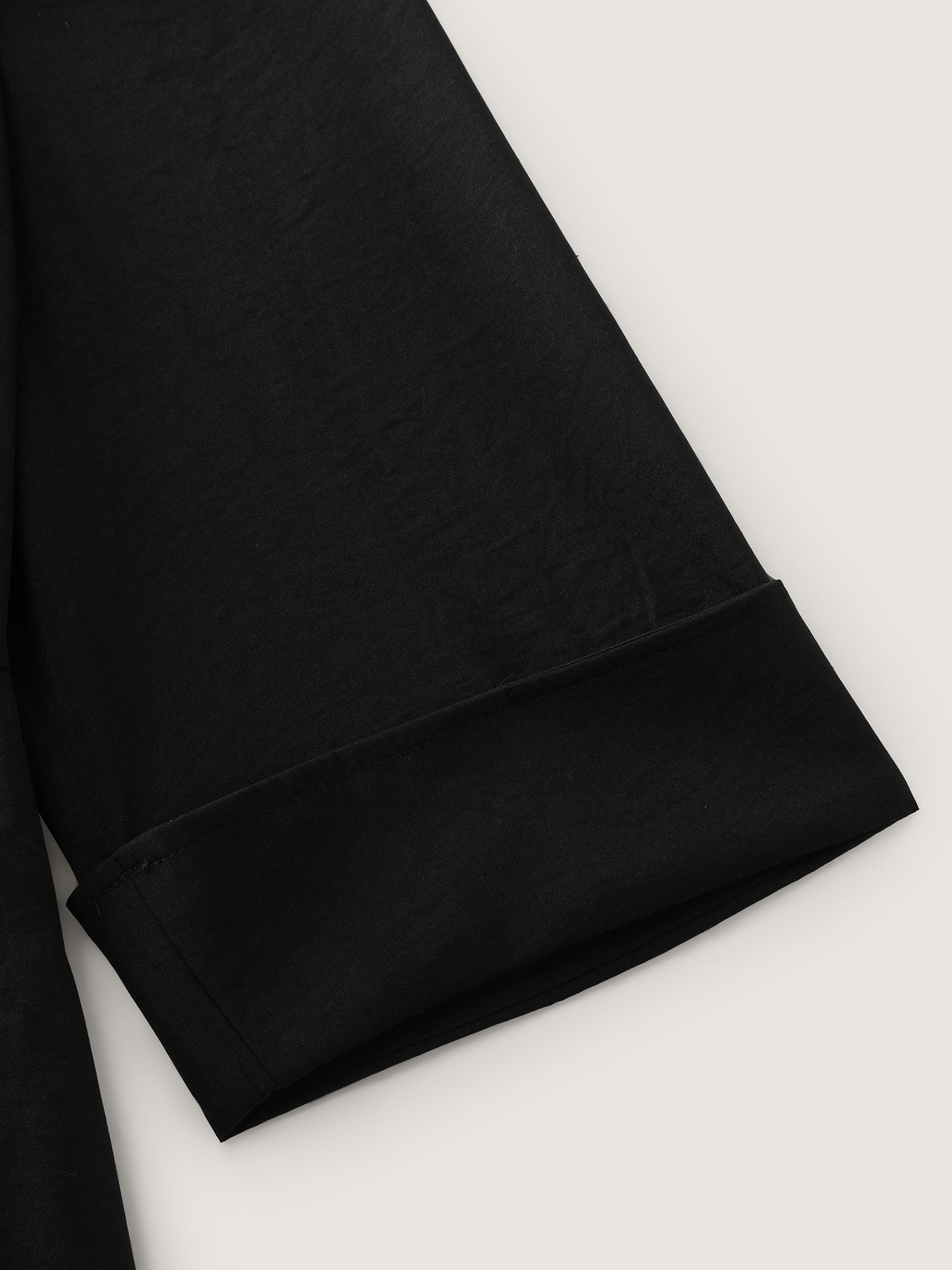 Pleated Placket Flowy Solid Color Midi Dress