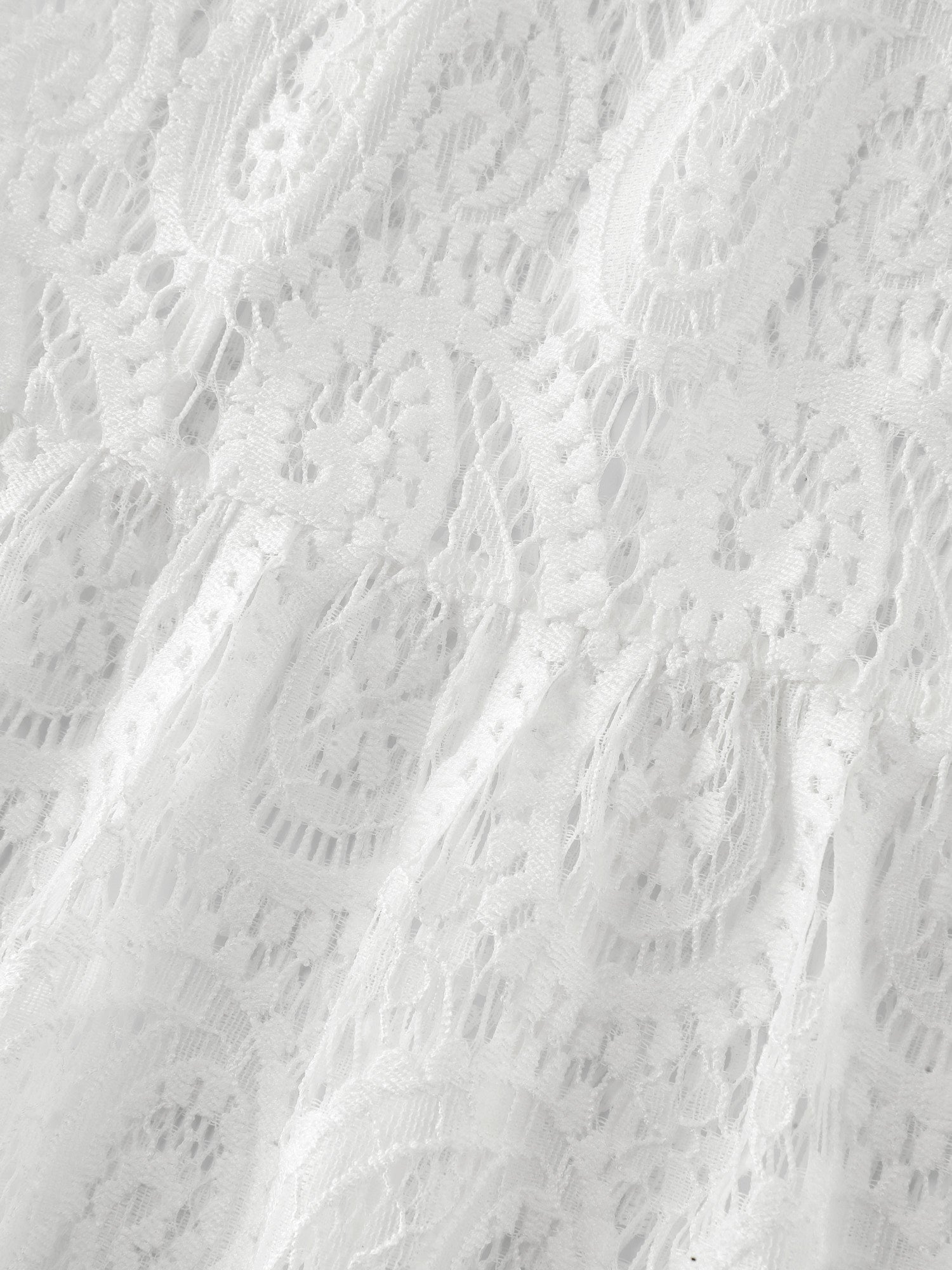 Hollowed-Out Lace Kimono