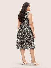 Collared Daisy Midi Dress