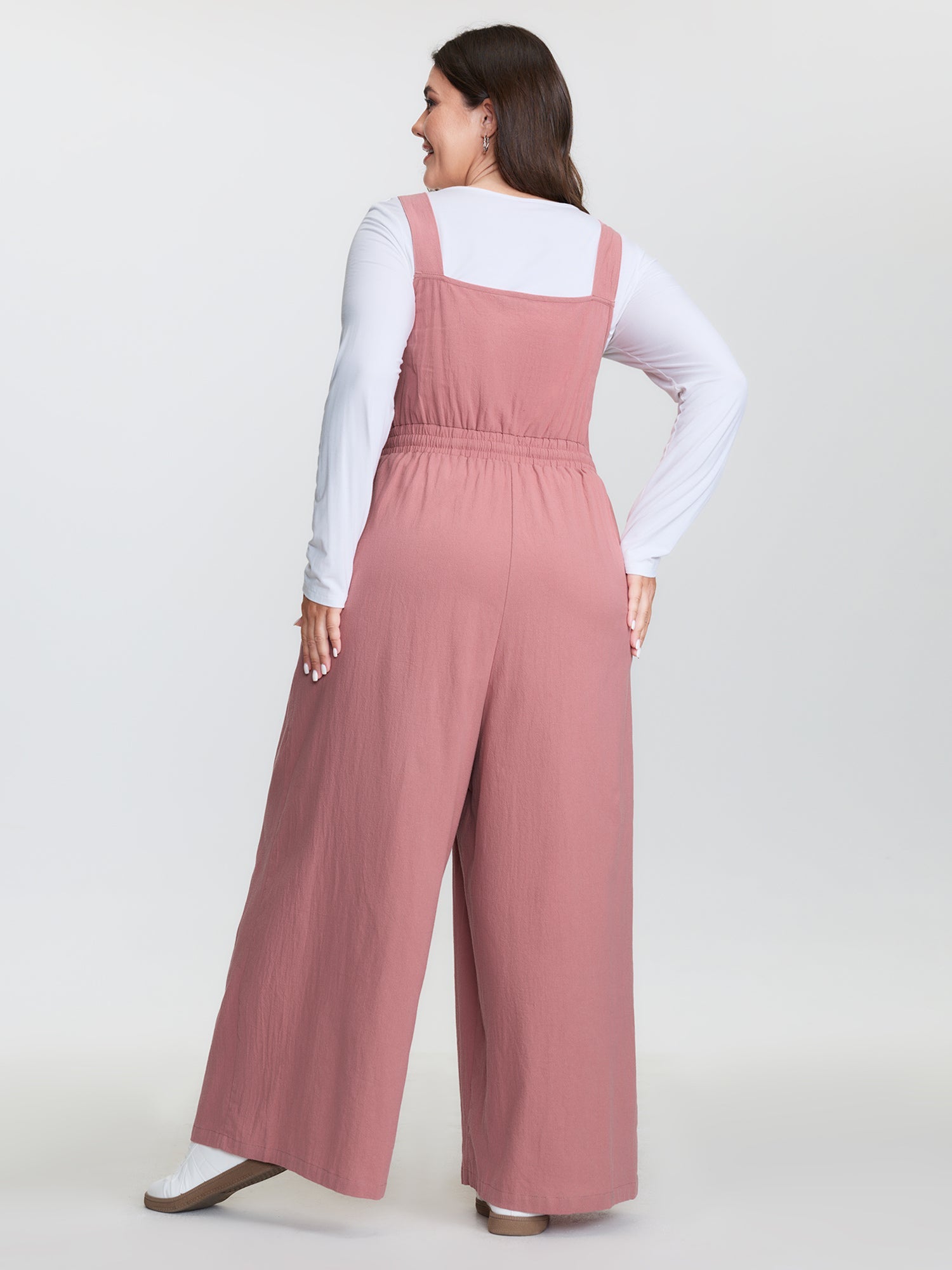 Pure Cotton Adjustable Overall Jumpsuit