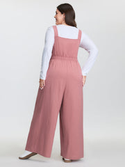 Pure Cotton Adjustable Overall Jumpsuit