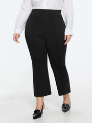 Stretchy Curvy-Fit Plain Pants