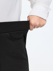 Stretchy Curvy-Fit Plain Pants