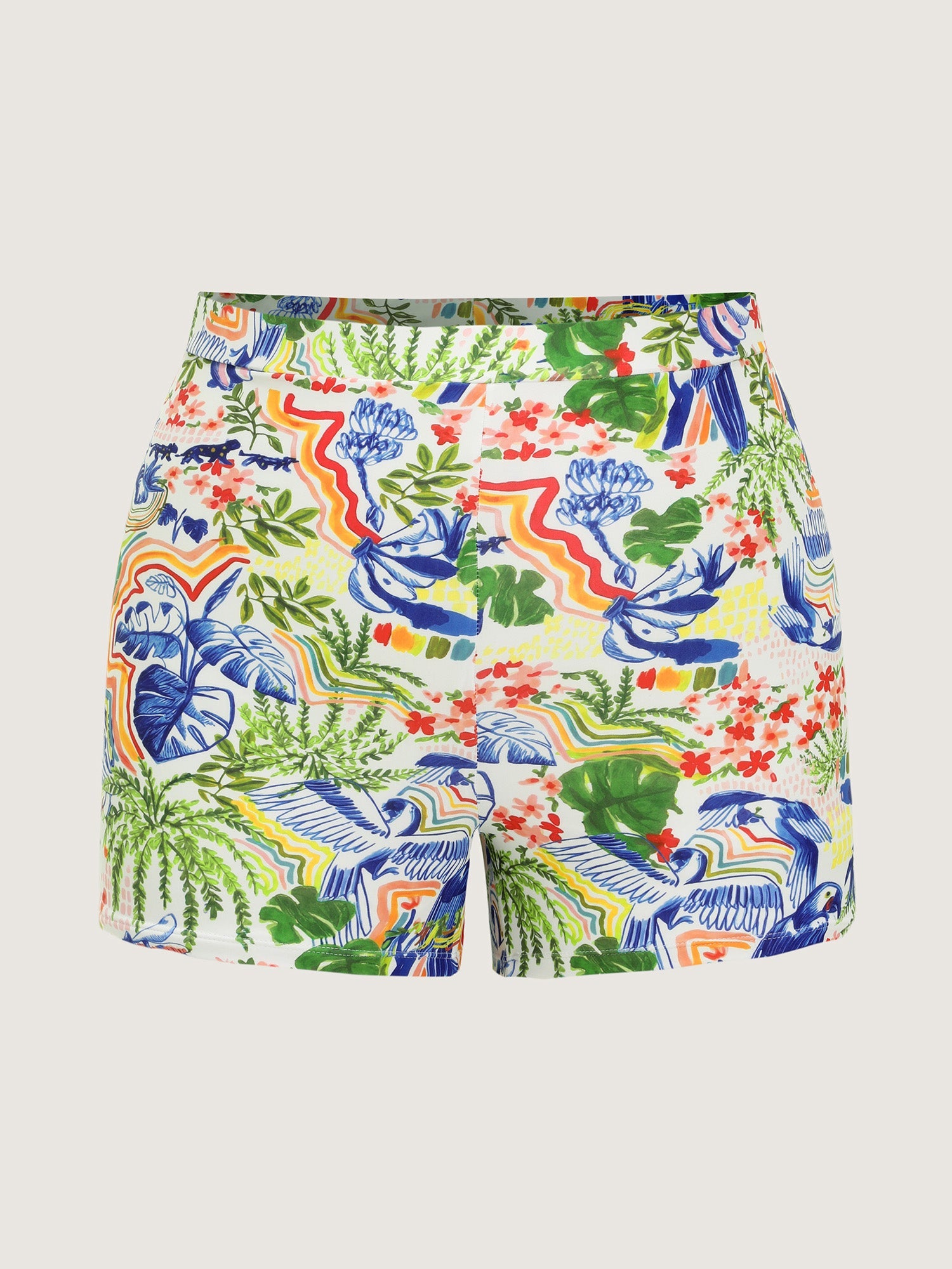 European Summer Print Swim Dress