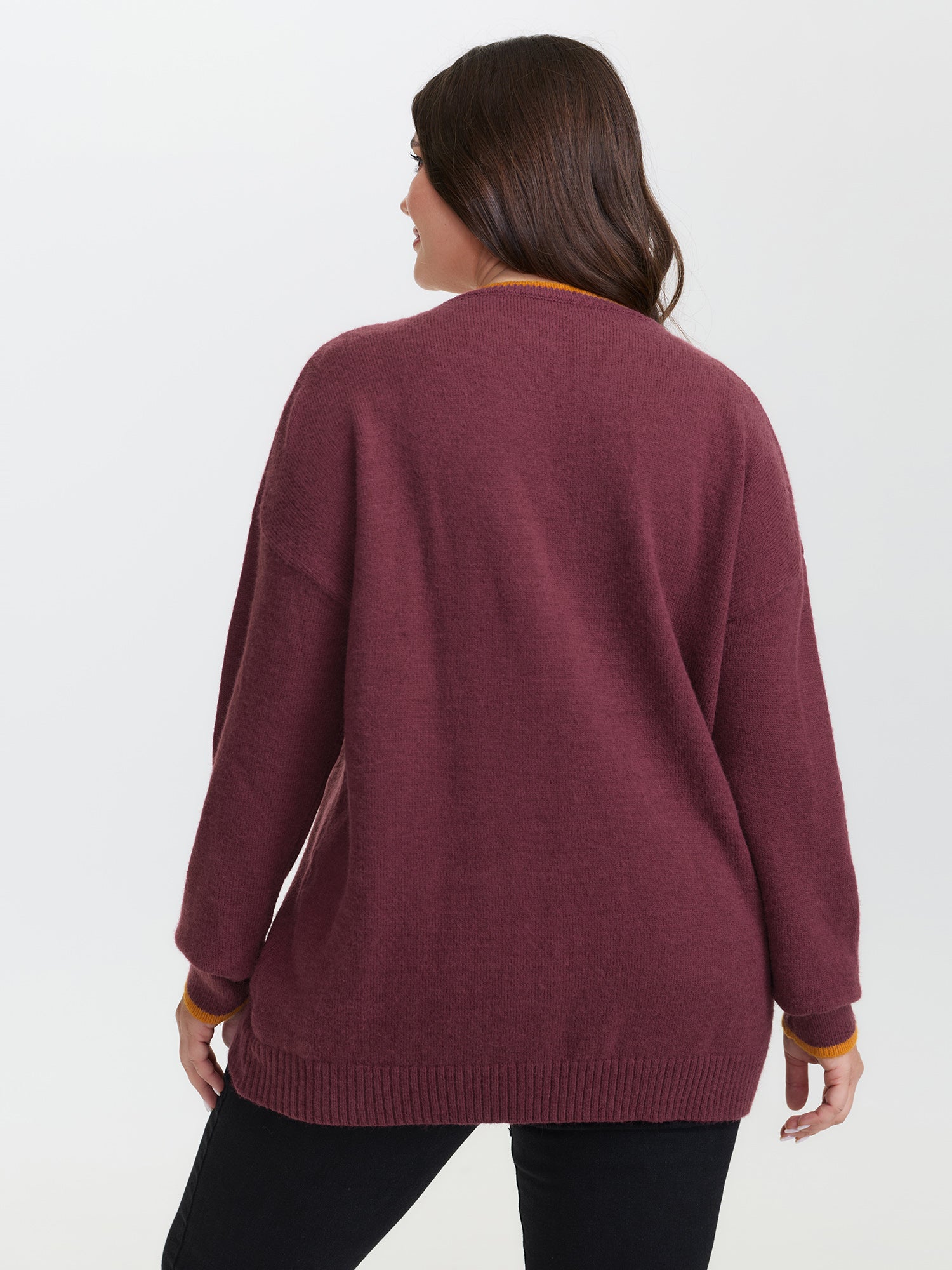 Supersoft Hotdog Embroidered Color Contrast Pullover