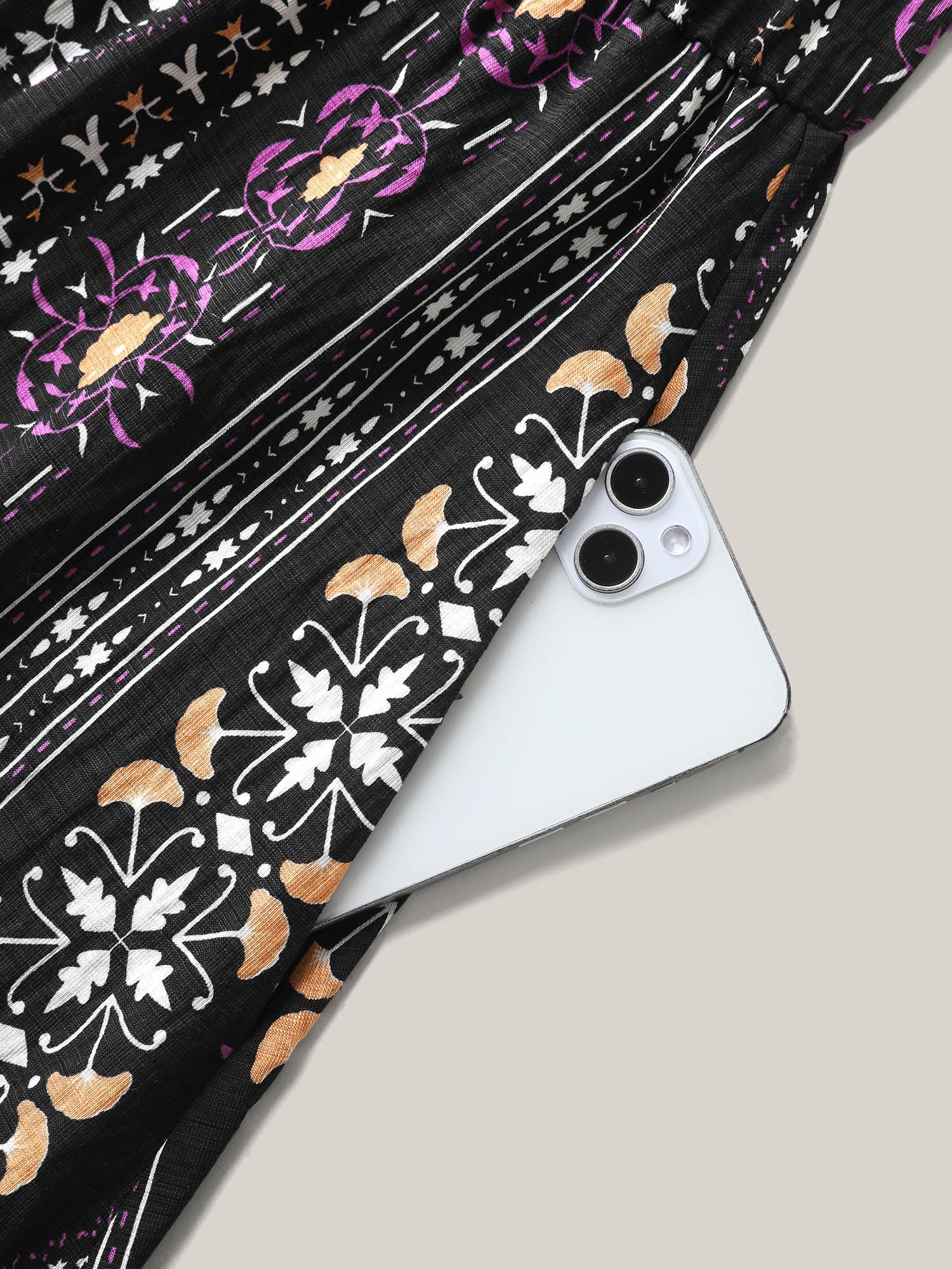 Rayon Tropical Boho Print Stretchy Midi Dress
